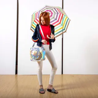 Holografische Brick Crossbody-Tasche