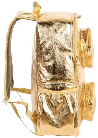 Gold Metallic Brick Backpack