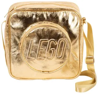 Sac bandoulière LEGO en brique dorée
