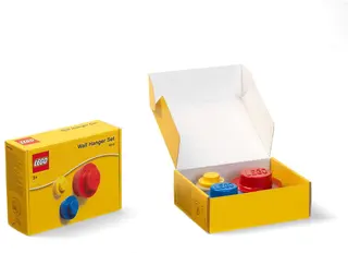 Ensemble de cintres muraux rouge, bleu vif et jaune