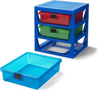 Transparentes blaues LEGO-Regalsystem