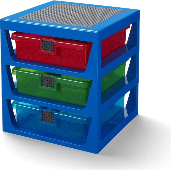 Transparentes blaues LEGO-Regalsystem