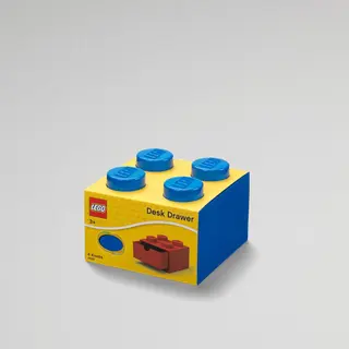 4-noppen blauwe bureaulade