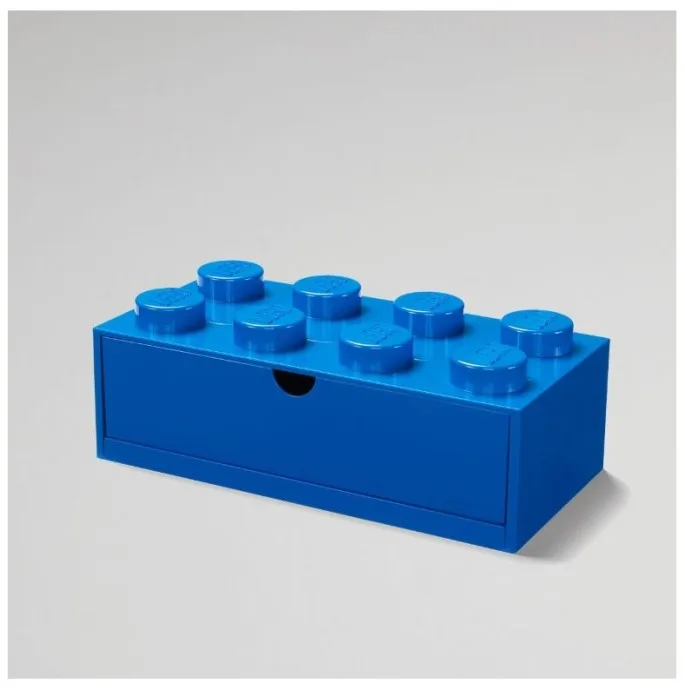 8-noppen blauwe bureaulade