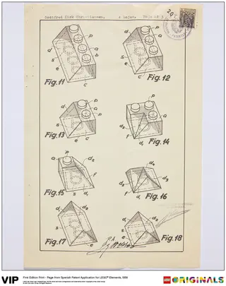 Spaanse patent LEGO-elementen 1958