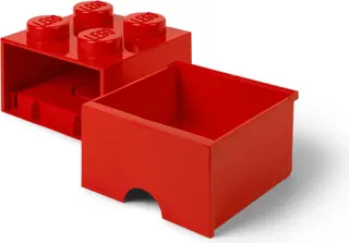LEGO 4 stud Red Storage Brick Drawer