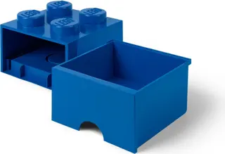 Tiroir de rangement LEGO bleu à 4 tenons