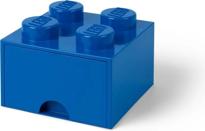 Tiroir de rangement LEGO bleu à 4 tenons