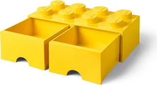 8-Stud-Ziegelschublade Gelb