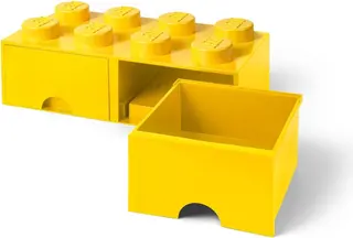 8-Stud-Ziegelschublade Gelb