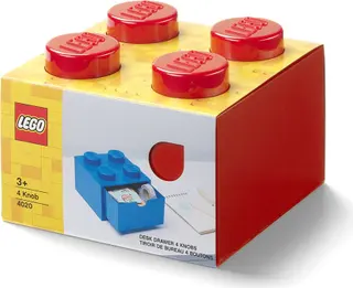 Opbergbak met lade 4, rood