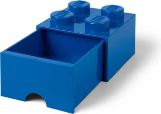 Opbergbak met lade 4, blauw