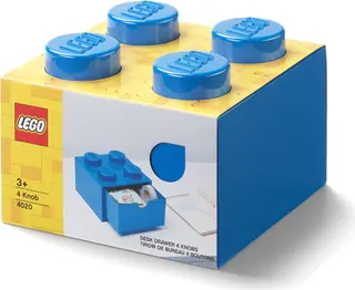Opbergbak met lade 4, blauw