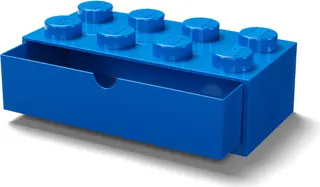 Opbergbak met lade, blauw
