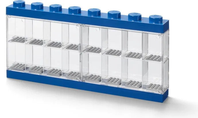 Minifiguren-Vitrine 16 (8 Knöpfe) Blau