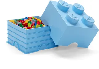 Brique de rangement à 4 tenons bleu clair