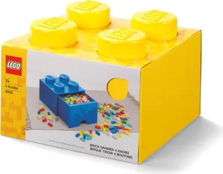 4 Stud Yellow Storage Brick Drawer