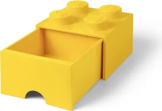 4 Stud Yellow Storage Brick Drawer