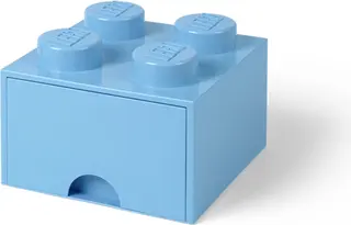 4 Stud Baksteen Lade Lichtblauw