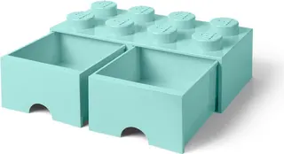 LEGO 8-Noppen-Aufbewahrungsschublade in Hellblau