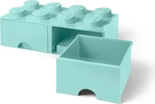 LEGO 8-Noppen-Aufbewahrungsschublade in Hellblau
