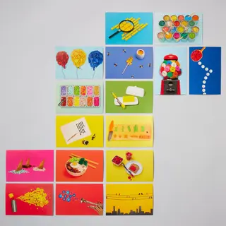 Nature morte aux briques : 100 cartes postales à collectionner