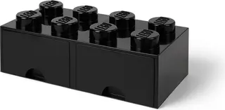 LEGO 8 Stud Black Storage Brick Drawer