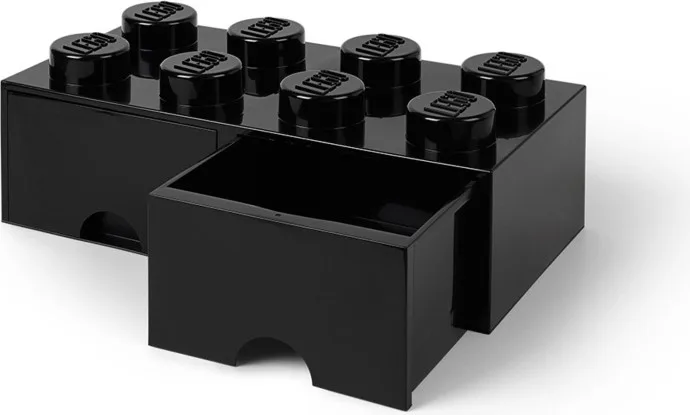 LEGO 8 Stud Black Storage Brick Drawer