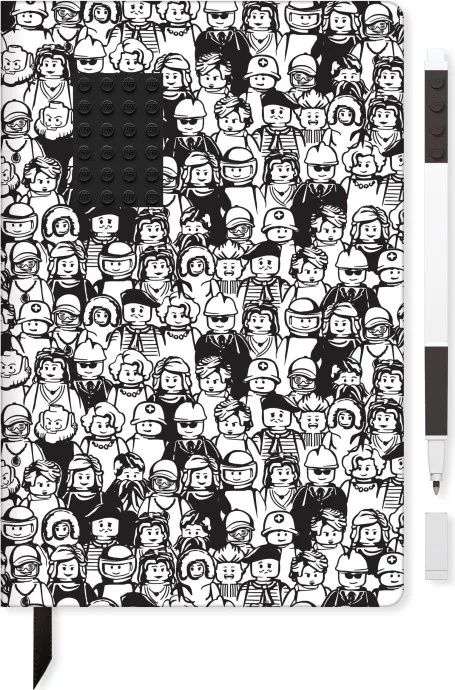Mini-Figuren-Notizbuch mit Gelstift