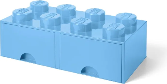 8-Steck-Ziegelschublade, hellblau