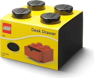 4 Stud Desk Drawer Black