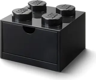4 Stud Desk Drawer Black