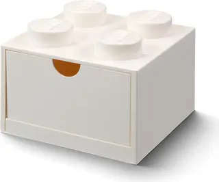 Schreibtischschublade mit 4 Bolzen, weiß