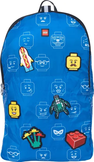 Minifiguren-Rucksack mit Aufnäher
