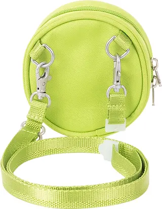 Limegroene tas met microknopjes