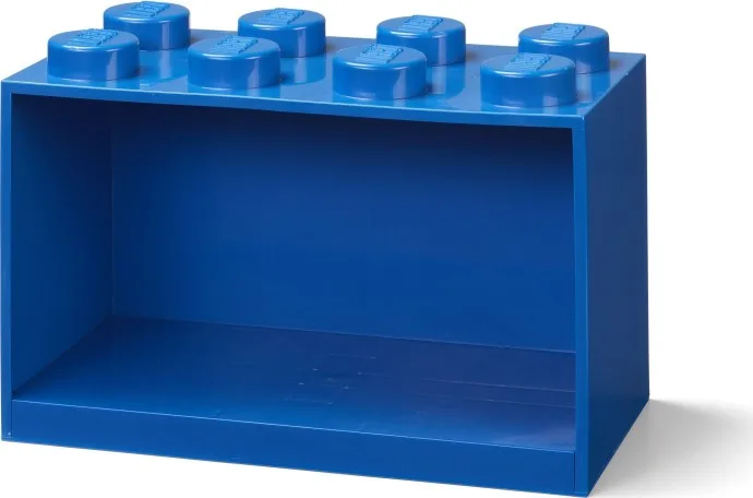 Ziegelregal mit 8 Knöpfen, blau