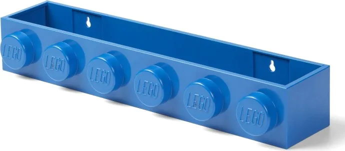 Backstein-Bücherregal blau