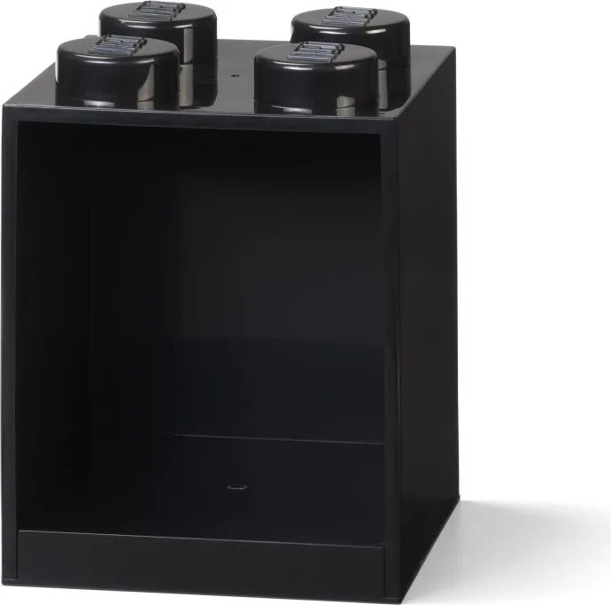 Brick Shelf 4 Knobs Black