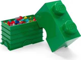 2 Stud Storage Brick Green