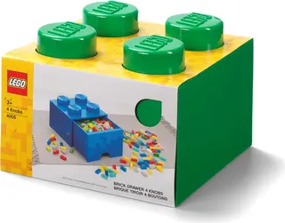 4-Stud-Ziegelschublade Grün