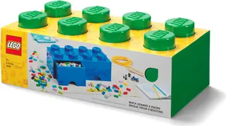 8-Stud-Ziegel-Schublade Grün