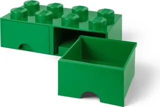 8-Stud-Ziegel-Schublade Grün
