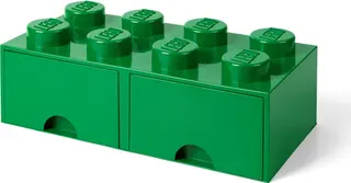 8-Stud-Ziegel-Schublade Grün