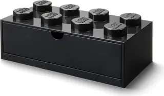 8 Stud Desk Drawer Black