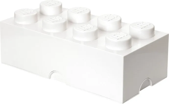 8 Stud Opbergbaksteen Wit