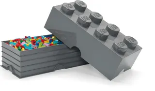 8 Stud Storage Brick Gray