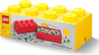 8-noppen opbergbaksteen geel