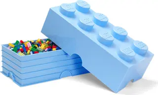 Brique de rangement à 8 tenons bleu clair