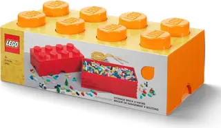 8 Stud Storage Brick Orange