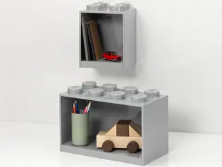 Brick Shelf Set Gray